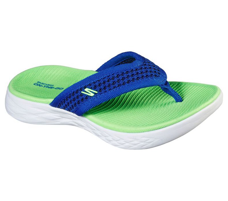 Skechers Pojkar Blå/Ljus Gröna Flip Flop - On The Go 600 - Drifting - Sverige (GLRMP-1459)